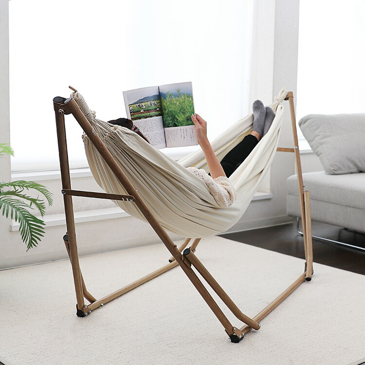 楽天市場】3WAY自立式ポータブルハンモック 綿 Sifflus シフラス