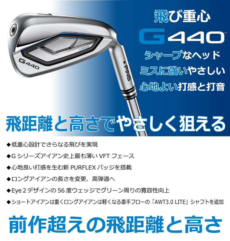 楽天市場】ピン G440 アイアン PING GOLF G440 IRON NS PRO Zelos7