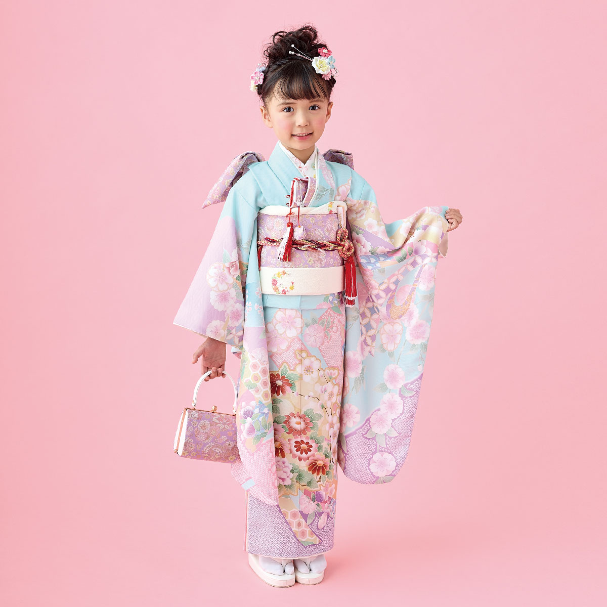楽天市場】【レンタル】753 七五三 着物 7歳 フルセット 女の子