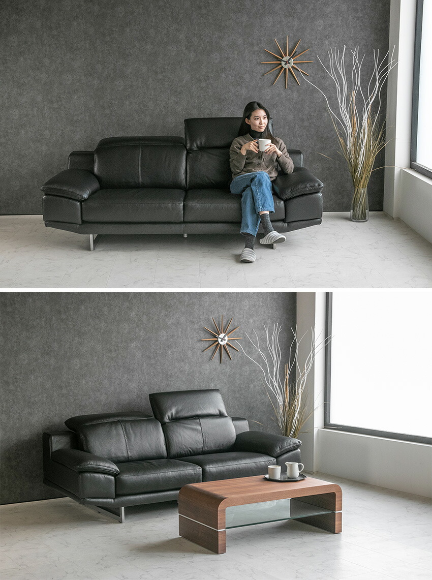 楽天市場】【送料無料】 ソファー 本革 レザー ソファ 2人掛け 3人掛け