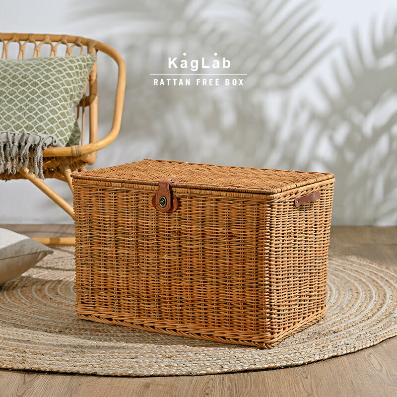 楽天市場】籐家具 ラタンバスケット フリーボックス GK715ME ラタン 籐