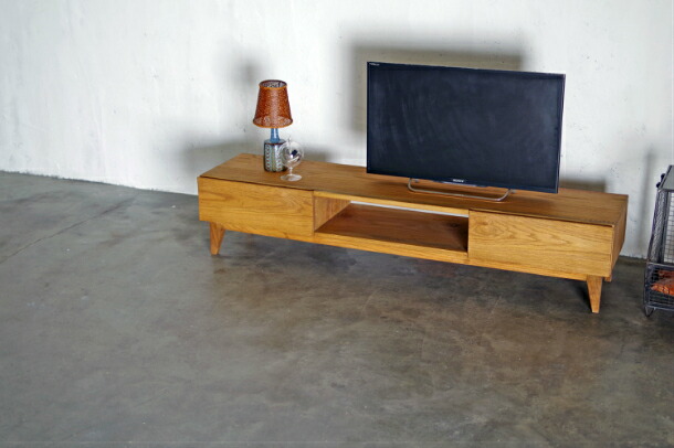 楽天市場】テレビボード 無垢 ナチュラル ロータイプ オーク材 【ST