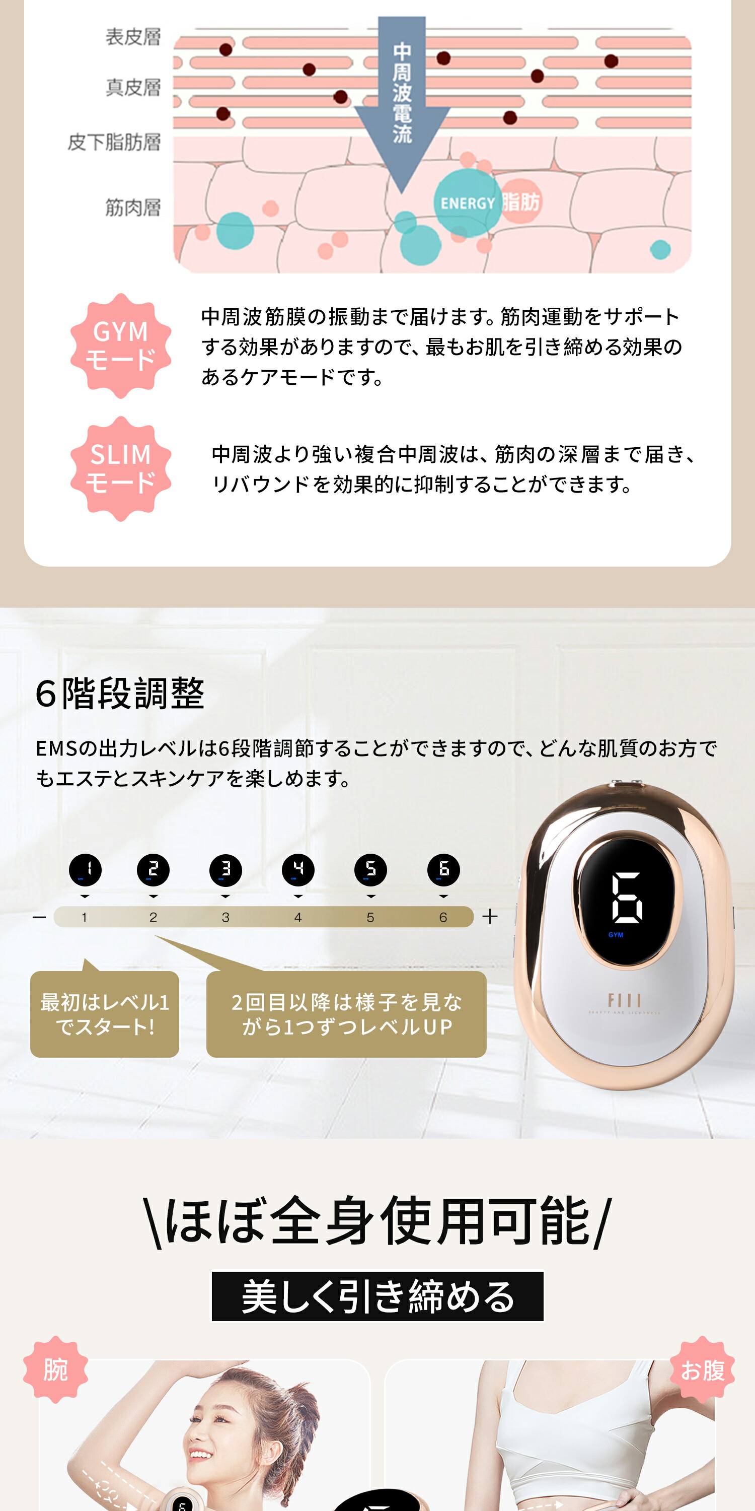 楽天市場】＼中古／EMSダイエット器具 FIIL キャビテーション