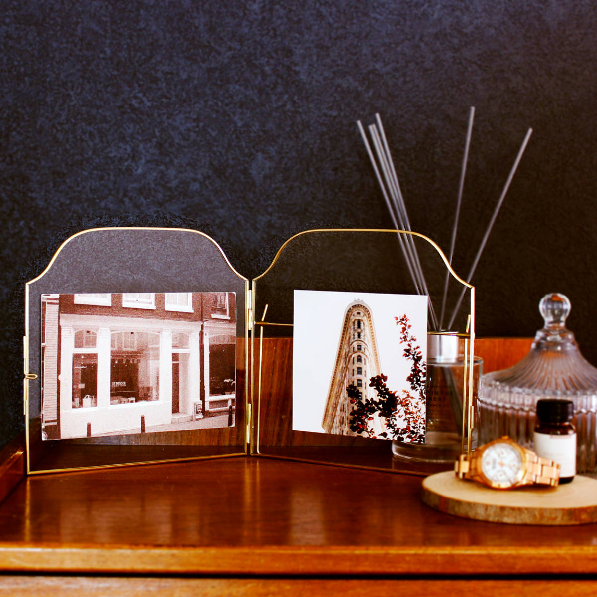 楽天市場】フォトフレーム ビアノ 真鍮アンドグラスフォトフレーム