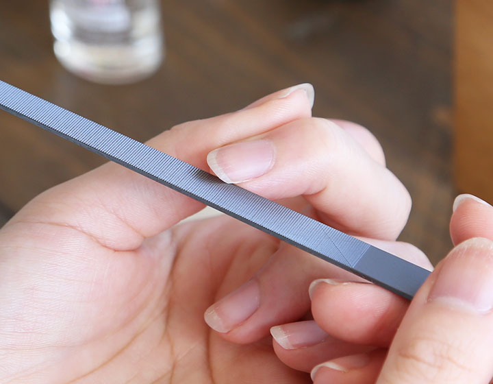 楽天市場】YOSHIDA YASURI 爪ヤスリ マットブラック 先尖り/先丸 化粧