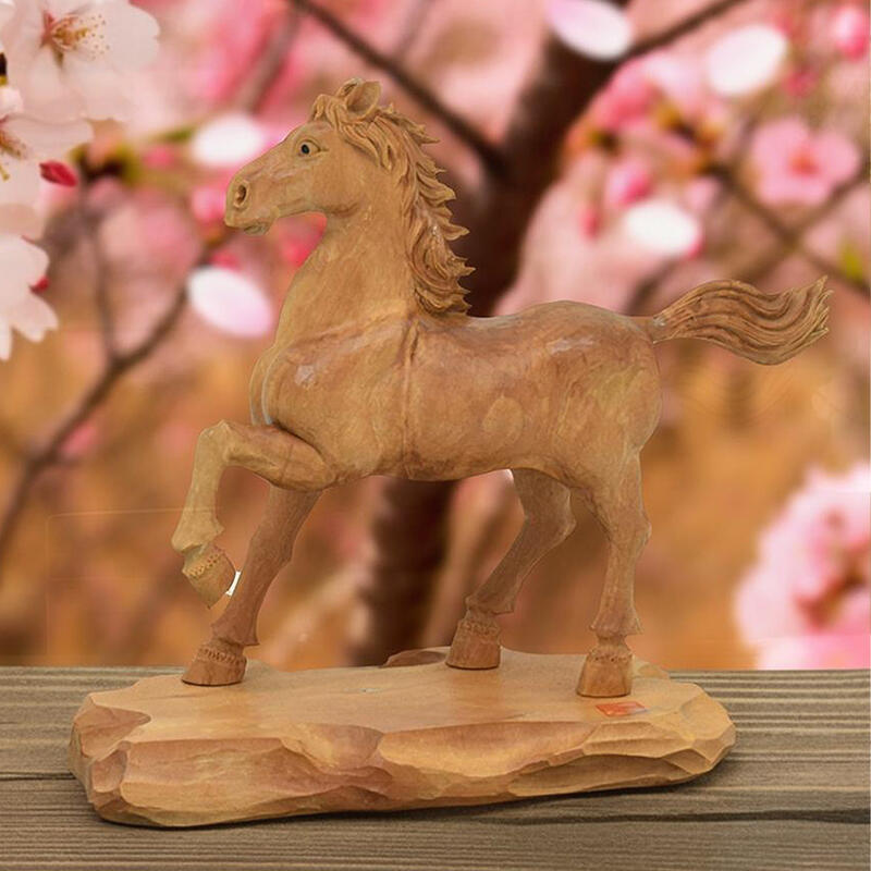 楽天市場】【ポイント10倍 エントリーで】【木製像】来福駿馬（インド