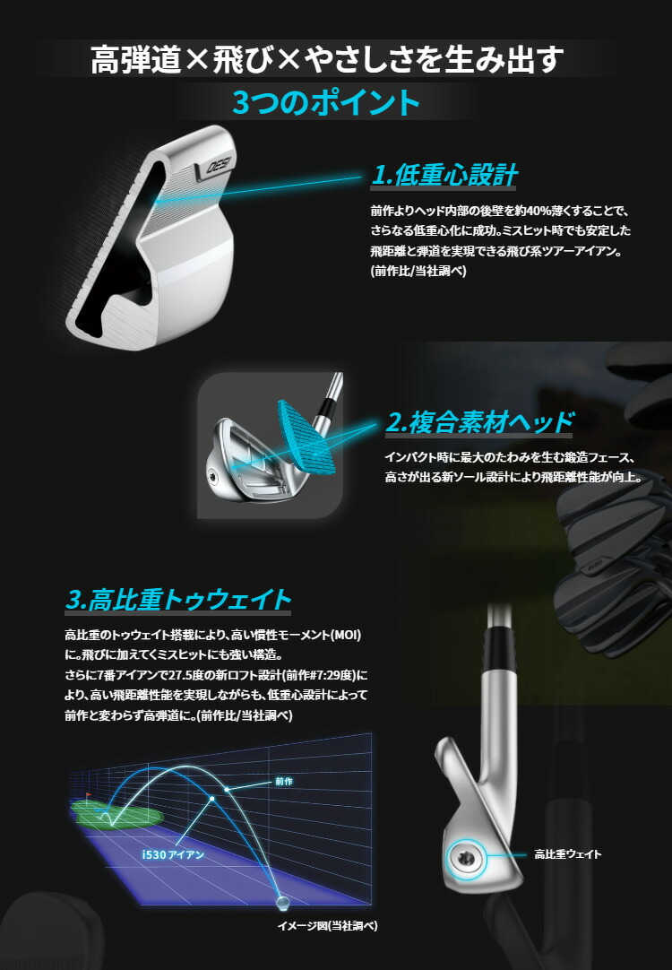 楽天市場】(即納)(クリアランス)(特注完成品)ピンゴルフ(PING) i530