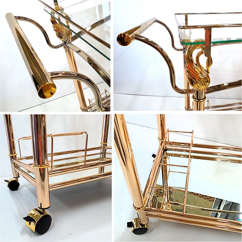 楽天市場】ヨーロピアン ワゴン キャスター付き 2段 収納 おしゃれ