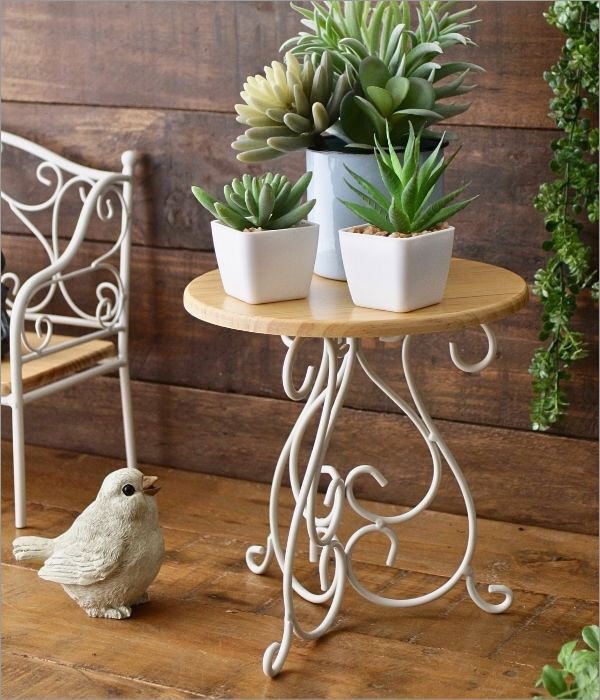 楽天市場】ミニテーブル ディスプレイスタンド 花台 フラワースタンド