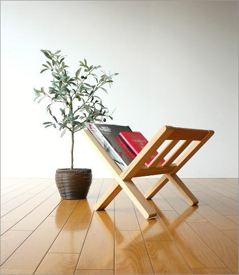 楽天市場】マガジンラック 木製 おしゃれ 斜め 床置き 収納 ラック