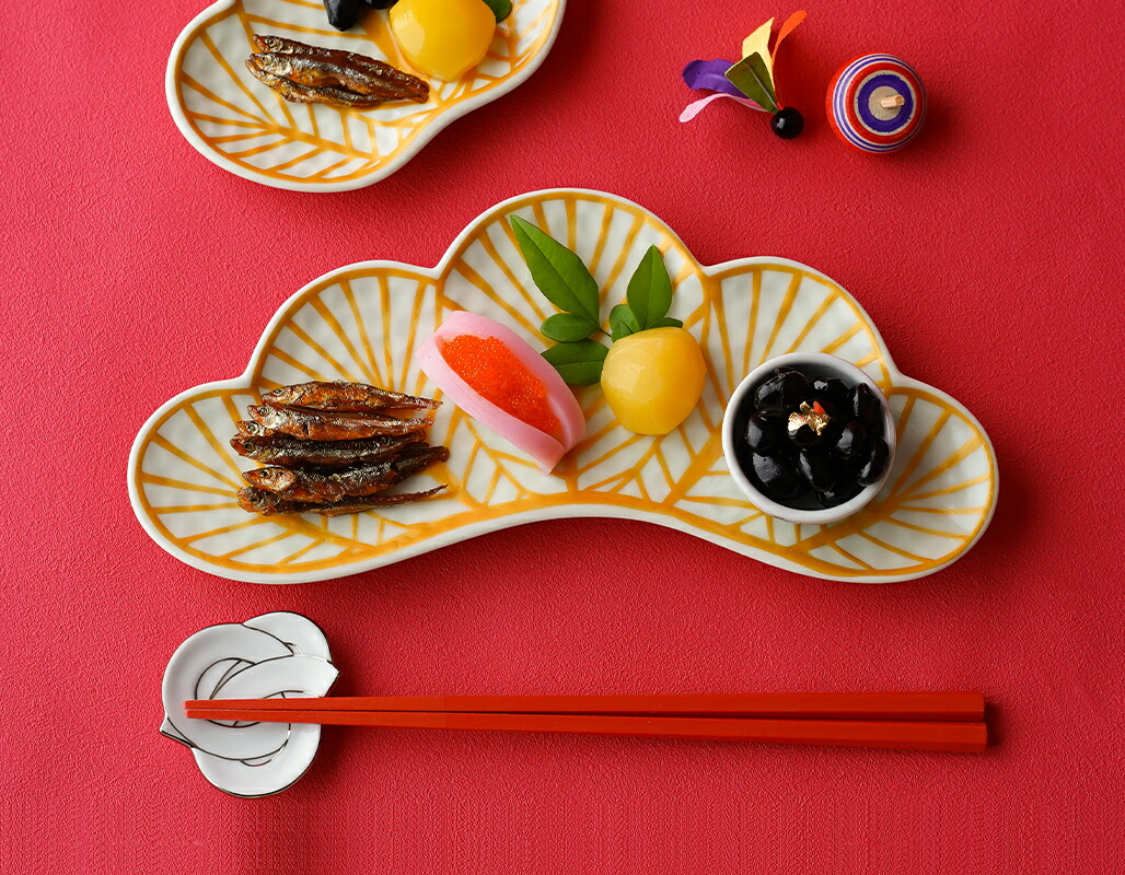 楽天市場】【SSクーポン配布中】錦金松葉型 前菜皿 25cm 幸楽窯 有田焼