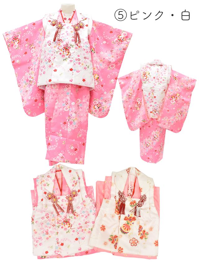 10%OFF☆P10倍／七五三 着物 3歳 訳あり 被布 長襦袢 被布セット 735