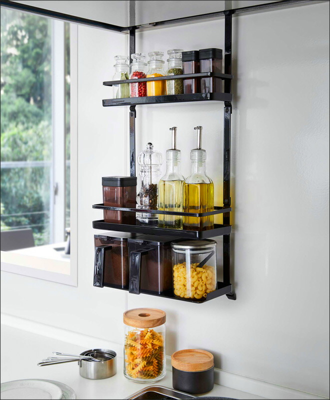 楽天市場】山崎実業 スパイスラック 調味料ラック ボトルラック 棚