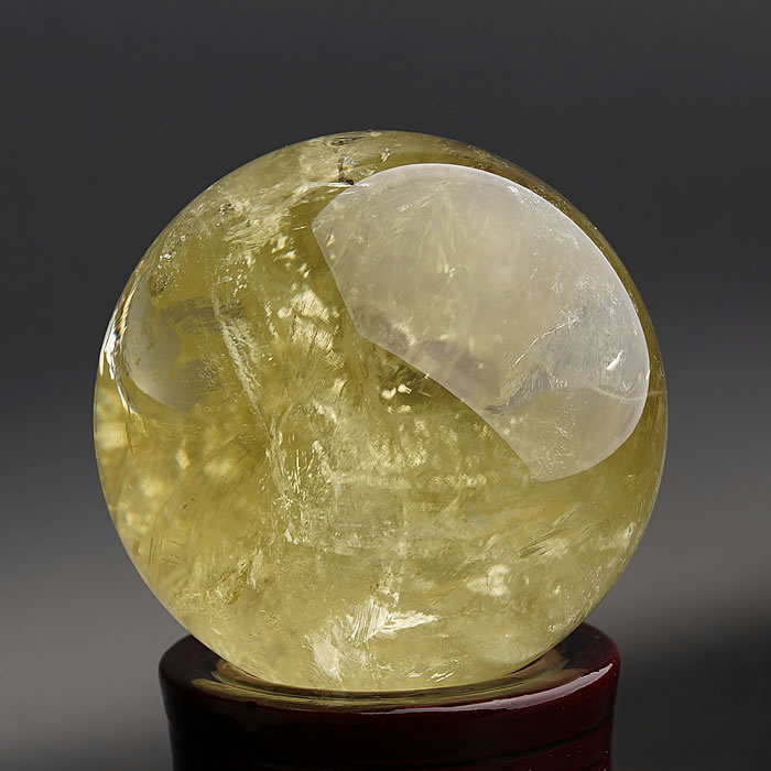 楽天市場】【一点物】【希少】【台座付き】シトリン レインボー入り 約