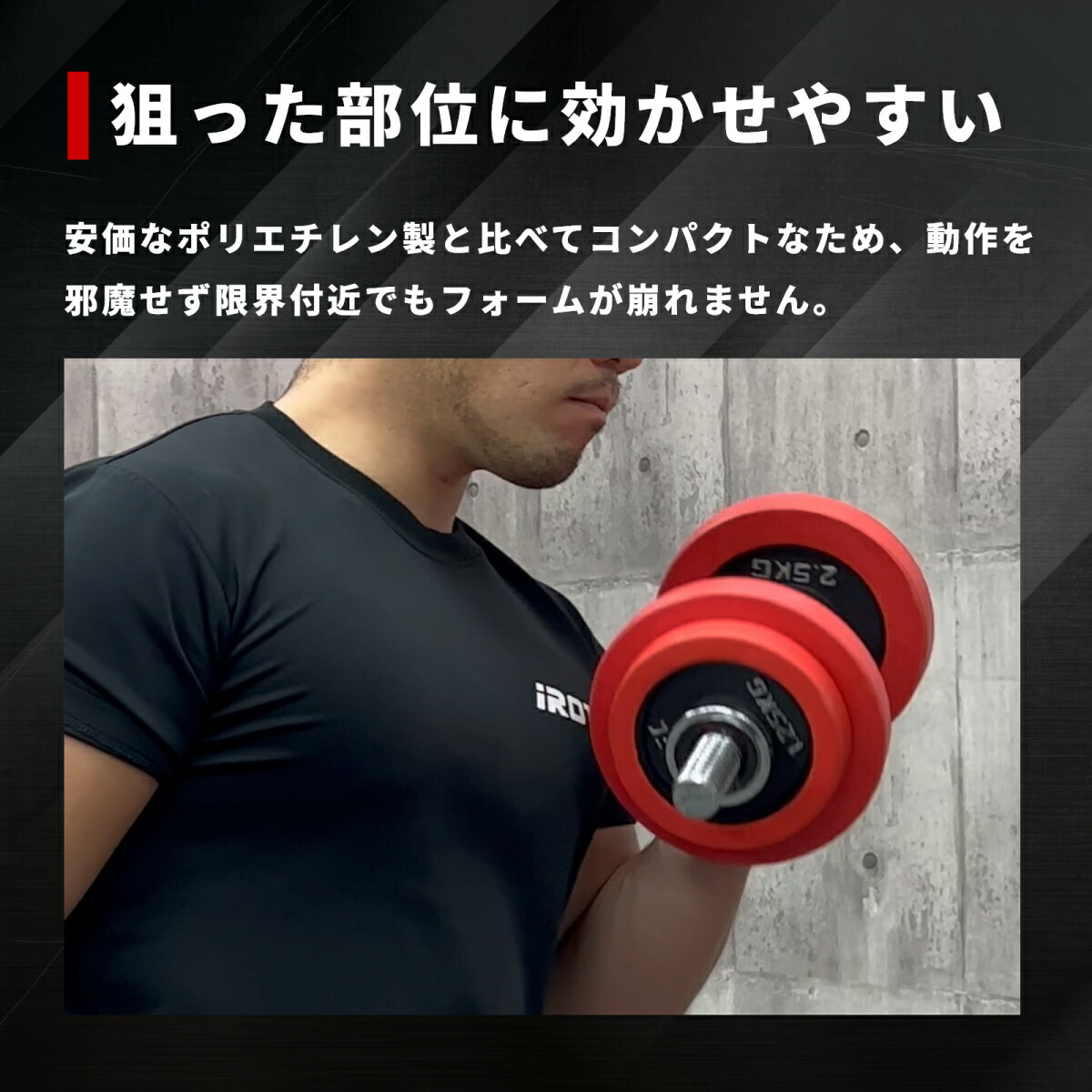 ラバー プレート 2.5kg(4枚) IROTEC (アイロテック)