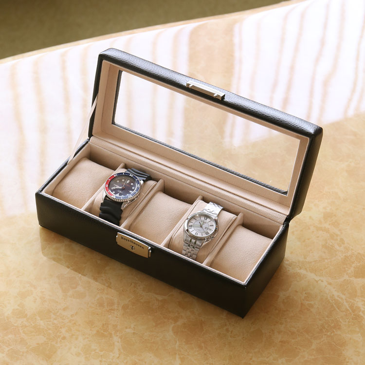 楽天市場】【5%offクーポン】腕時計ケース 5本用 鍵付き 革 レザー