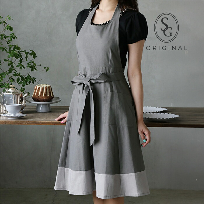 roughatour ラファトゥール ワンピース チャコールグレーエプロン
