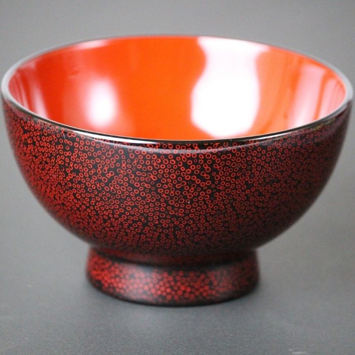 楽天市場】【送料無料】小林漆器 津軽塗 汁椀 木製 七々子塗 黒・赤