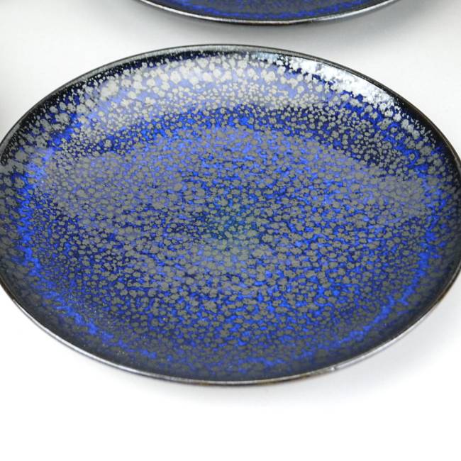 油滴天目皿揃え 鎌田幸二 - 京焼清水焼 松韻堂