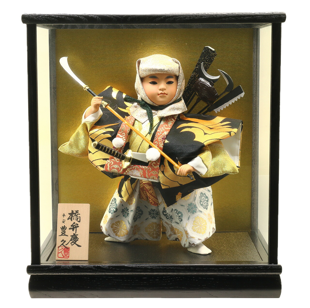 五月舞踊人形ケース飾り【P95302】 お節句のご贈答にも最適！力強い