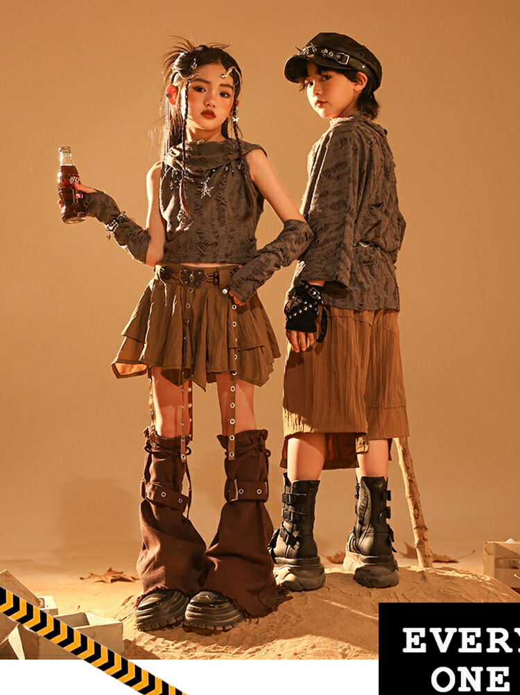 楽天市場】アース カラー ダンス 衣装 キッズダンス衣装 廃土風 y2k