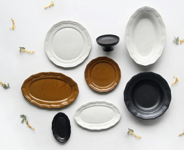 希少 】 アンセミオン ルビー オーバルプレート 35cm レジェ・オーバル