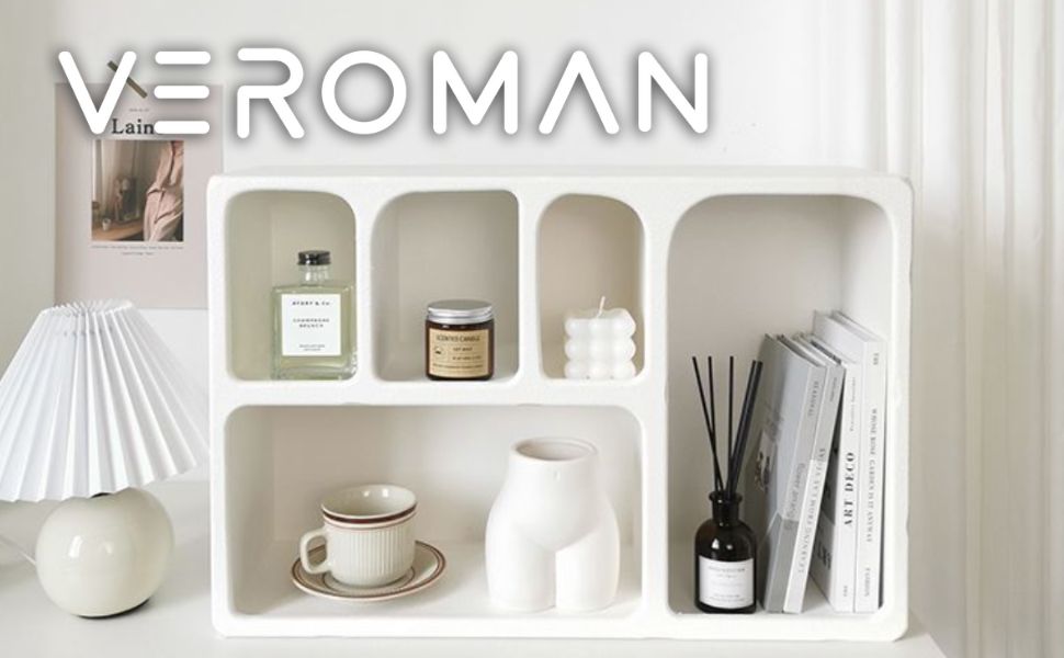 楽天市場】[40cm] VeroMan マントルピース シェルフ ホワイト 白