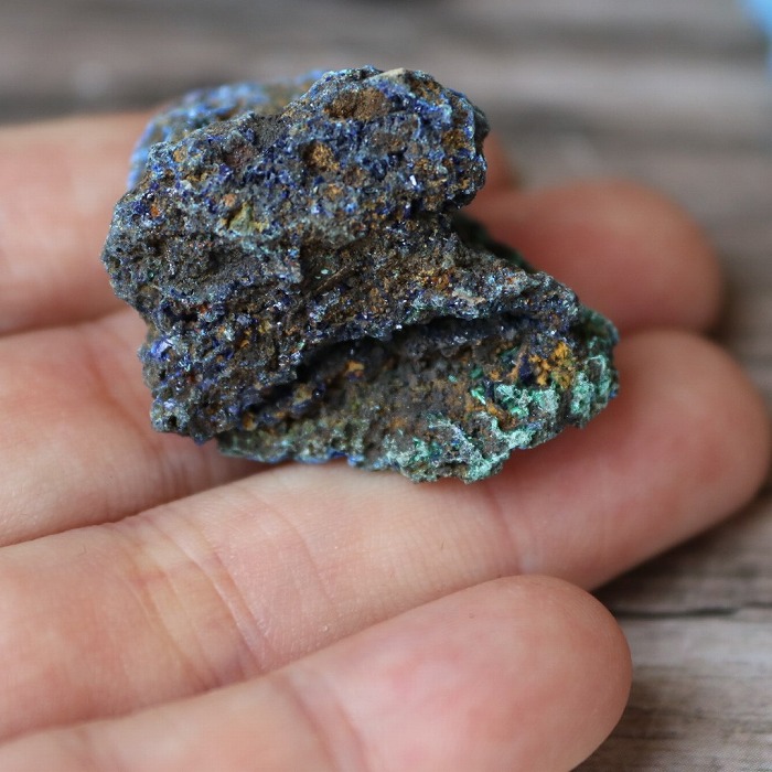 楽天市場】アズライト 藍銅鉱 原石 1個 ブルーマラカイト ザンビア産