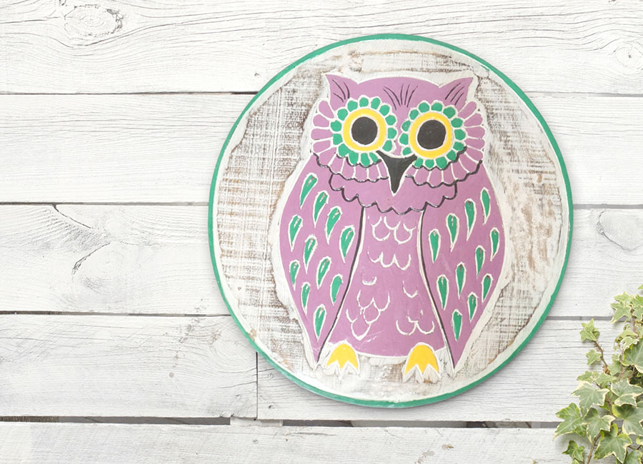 楽天市場】ラウンドボード フクロウ 鳥 ふくろう 梟 雑貨 インテリア
