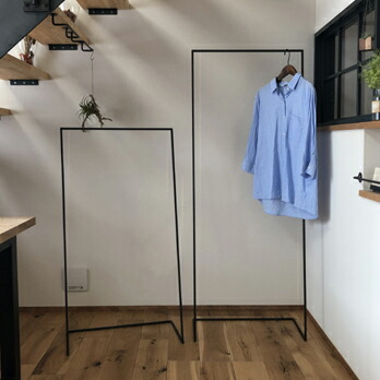 楽天市場】アイアン ハンガーラック おしゃれ スリム シンプル L type