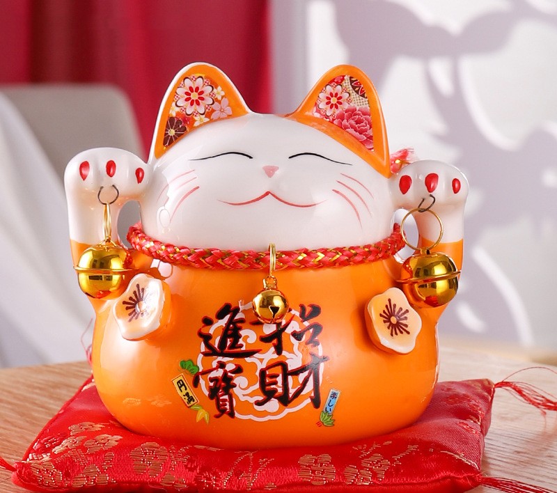 楽天市場】招き猫貯金箱 置物 開運 金運アップ まねきねこ 置物 商売