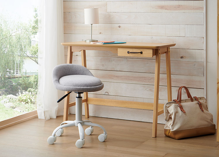 ルル キャスター付き 昇降式 チェア ローバック バーチェア オフィス