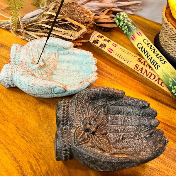 楽天市場】☆レビューで特典☆new！手のお香立て（ブルー・グレー