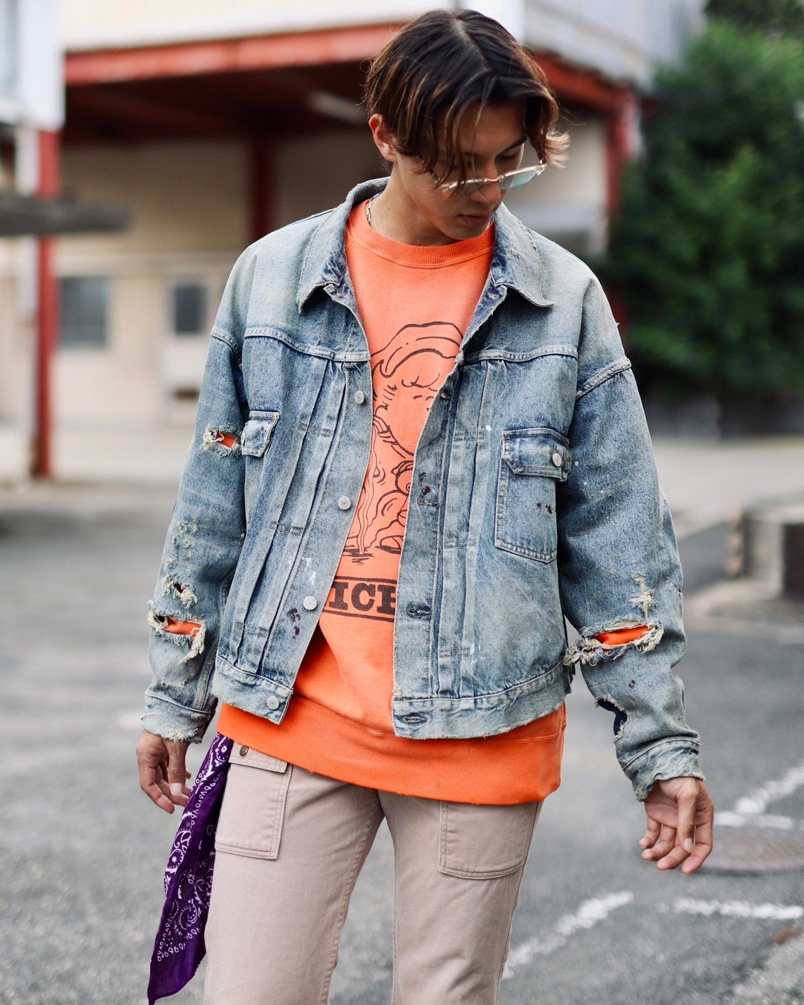 SAINT M×××××× ベルベルジンコラボデニムジャケットBJ_DENIM JKT