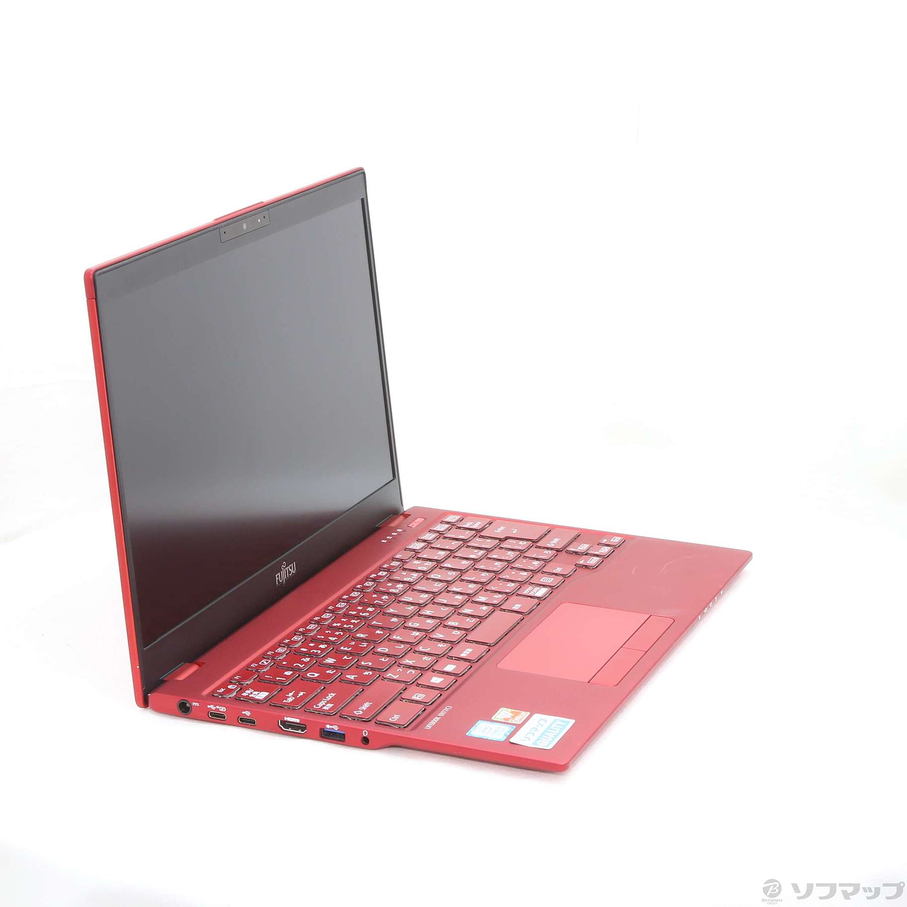 中古】LIFEBOOK UH77／C3 FMVU77C3RC ガーネットレッド 〔Windows 10