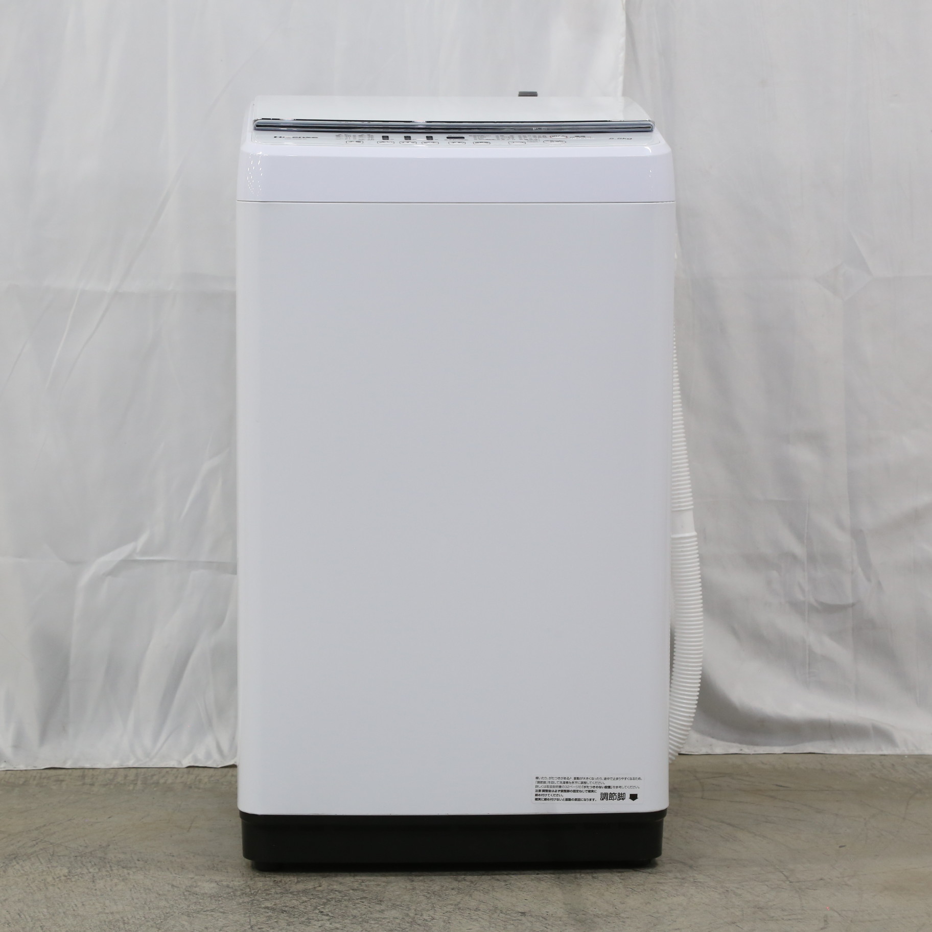 中古】〔展示品〕 全自動洗濯機 ホワイト HW-G55B-W ［洗濯5.5kg