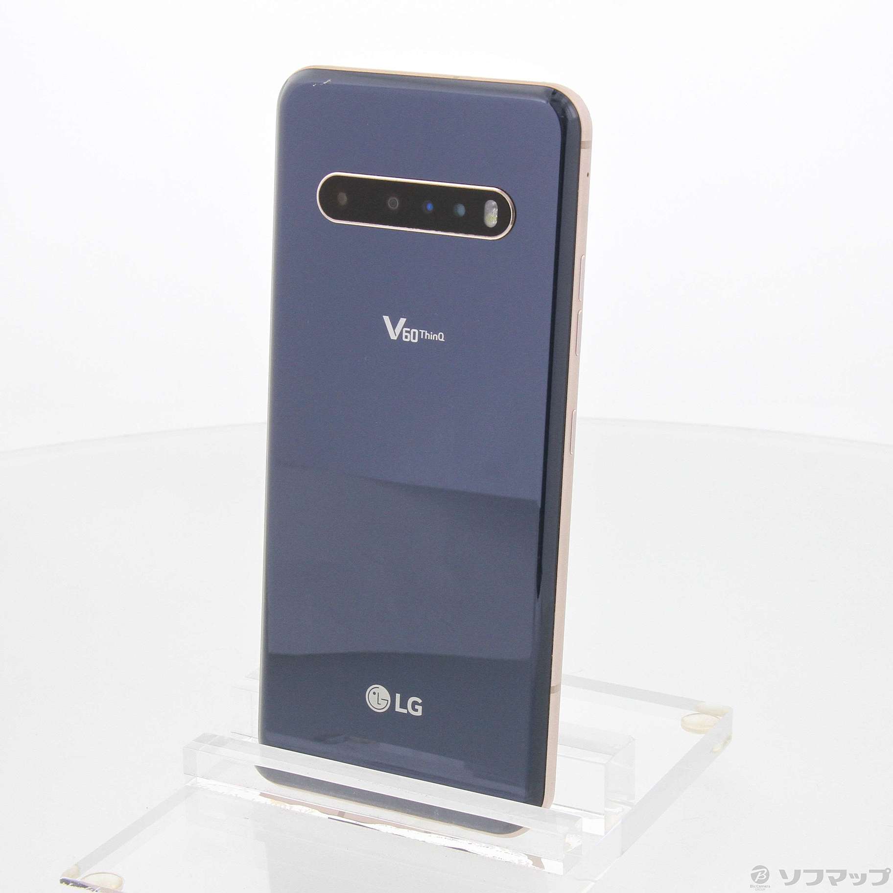 中古】LG V60 ThinQ 5G 128GB クラッシ-ブルー A001LG SoftBankロック