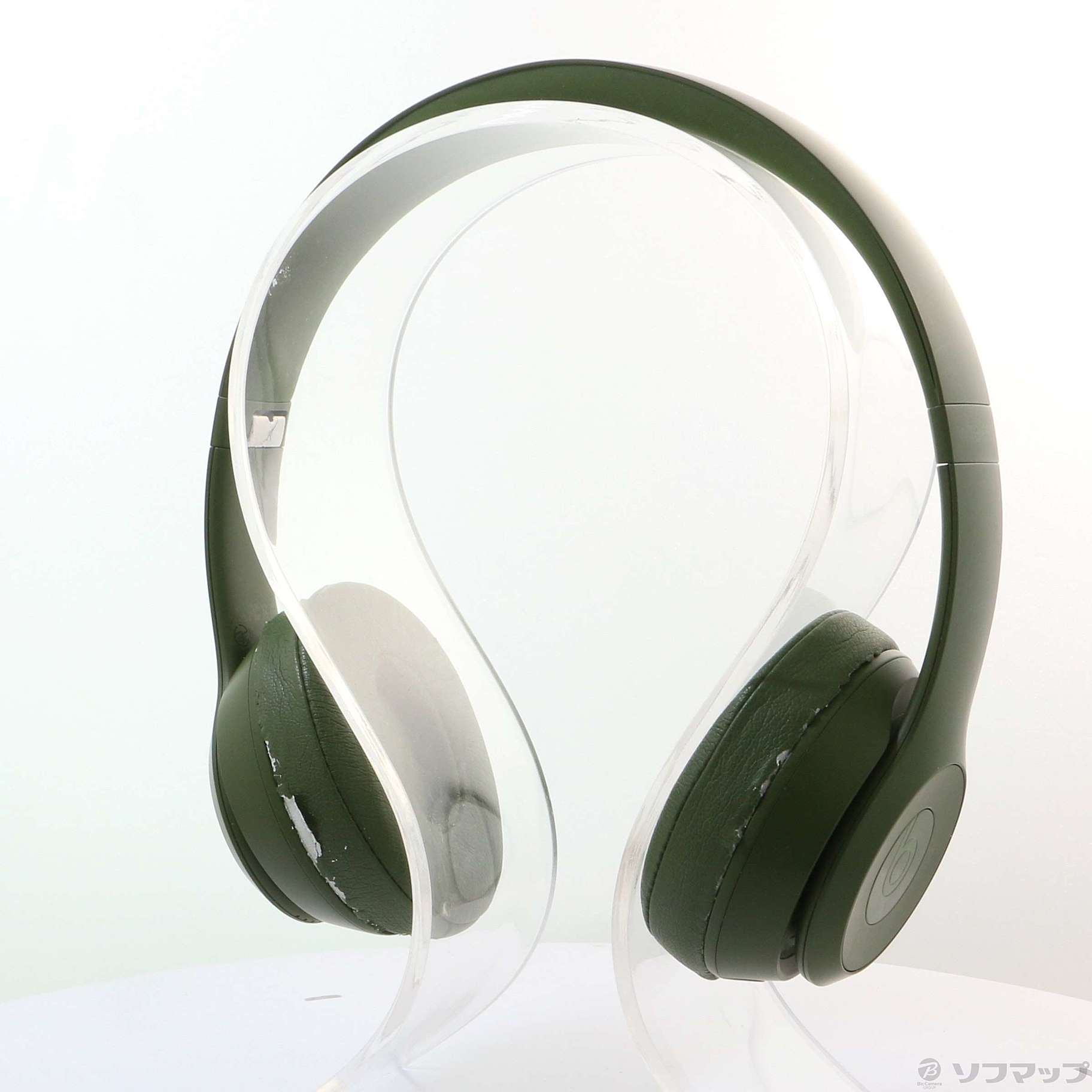 中古】セール対象品 Beats Solo3 Wireless MQ3C2PA／A ターフグリーン