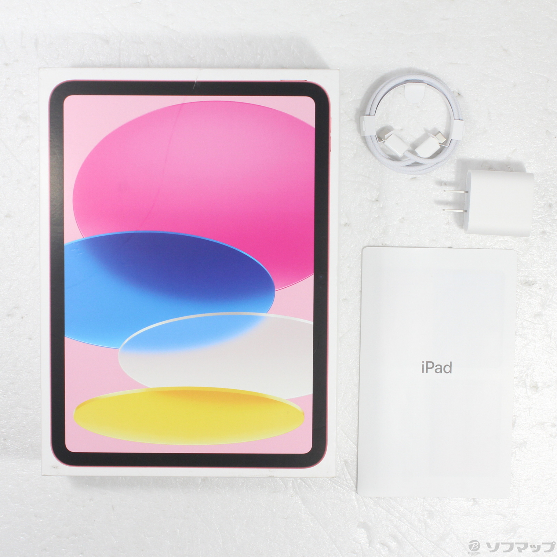 中古】iPad 第10世代 64GB ピンク MPQ33J／A Wi-Fi [2133058619455