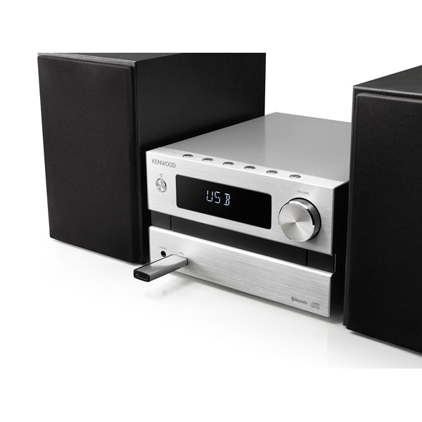 ミニコンポ シルバー M-EB50-S ［Bluetooth対応 /ワイドFM対応］｜の