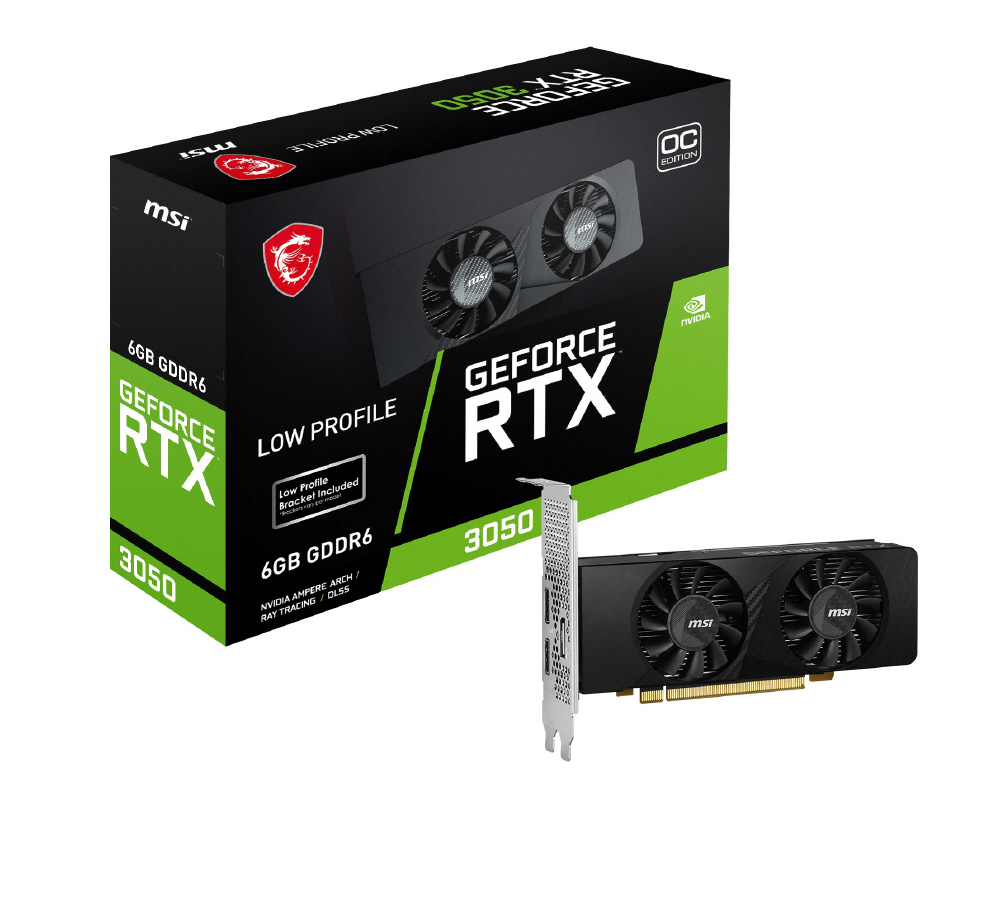 グラフィックボード GeForce RTX 3050 LP 6G OC ［GeForce RTXシリーズ