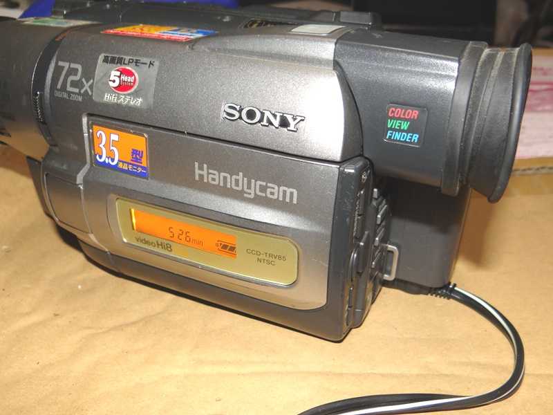8ミリビデオカメラ 修理CCD-TRV85①少し再生して映らなくなる ヘッド