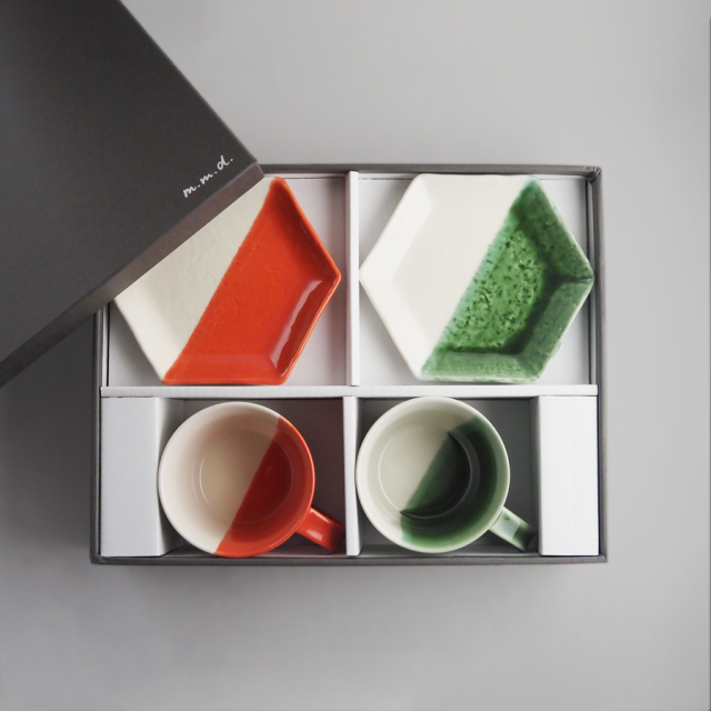 マグカップ・取皿セット / true colors line / ギフトボックス＆熨斗