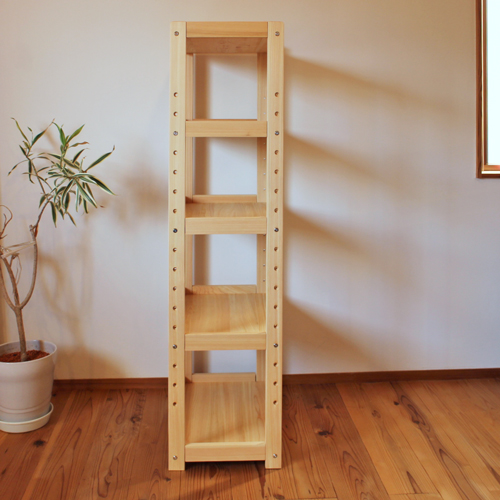 ひのきオープンラック 6035 木製 本棚 飾り棚 収納棚