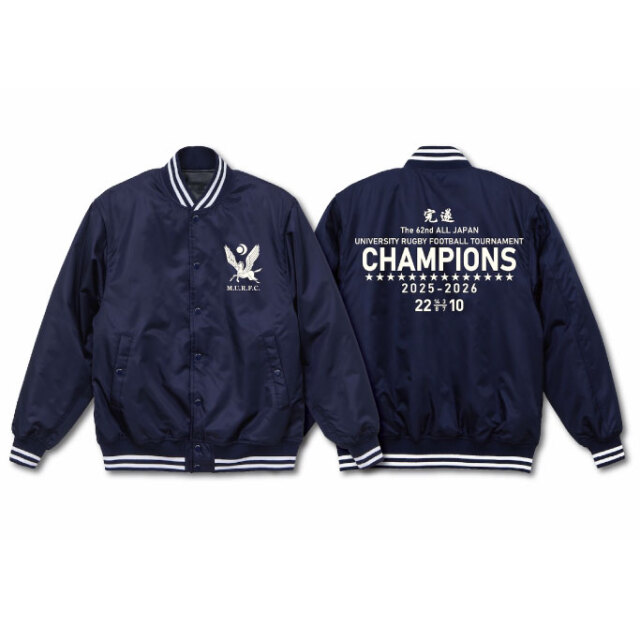 2025-26 ラグビー部優勝記念 ナイロンジャケット XL