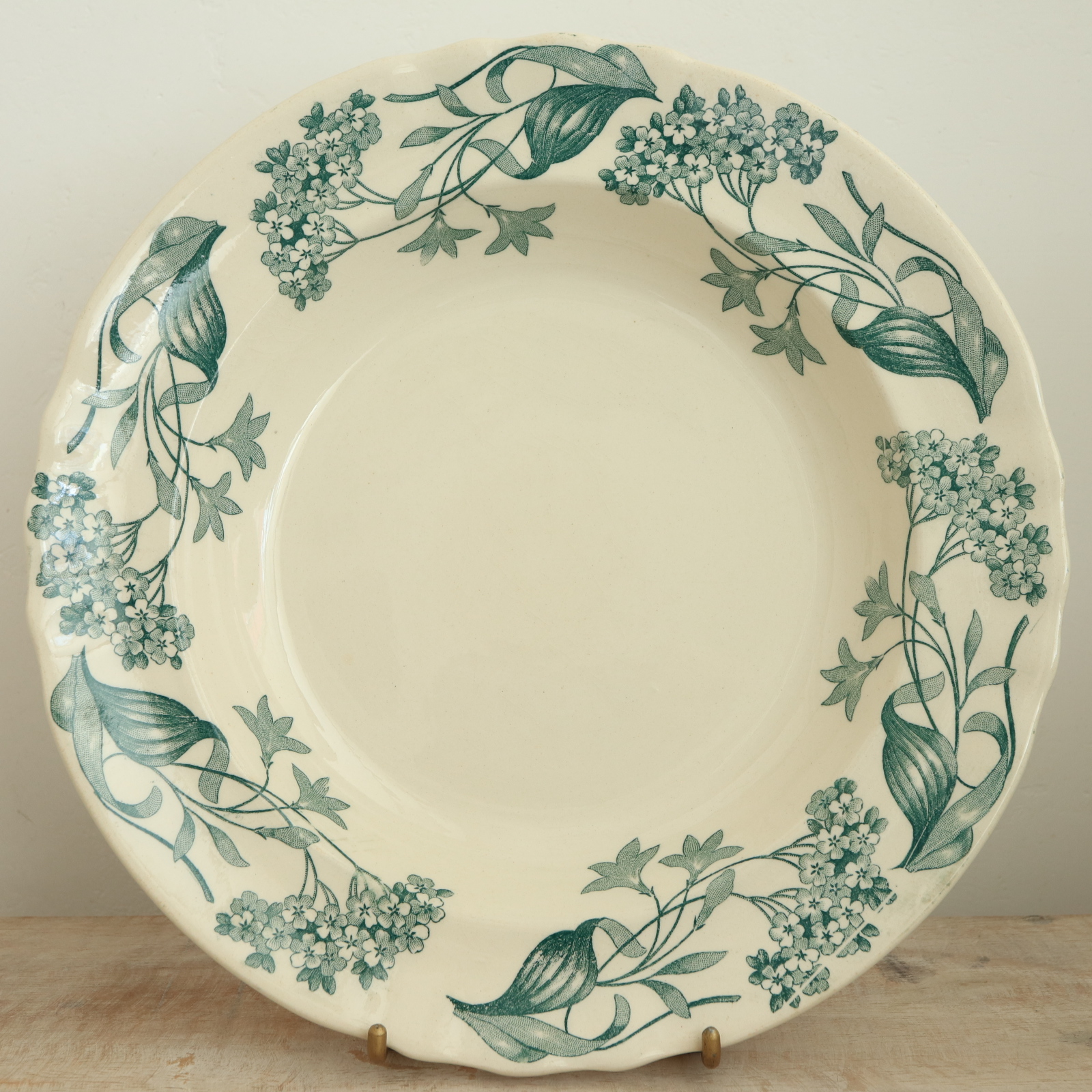 アンティーク プレート リラ ライラック 深皿 フランス ロンシャン製