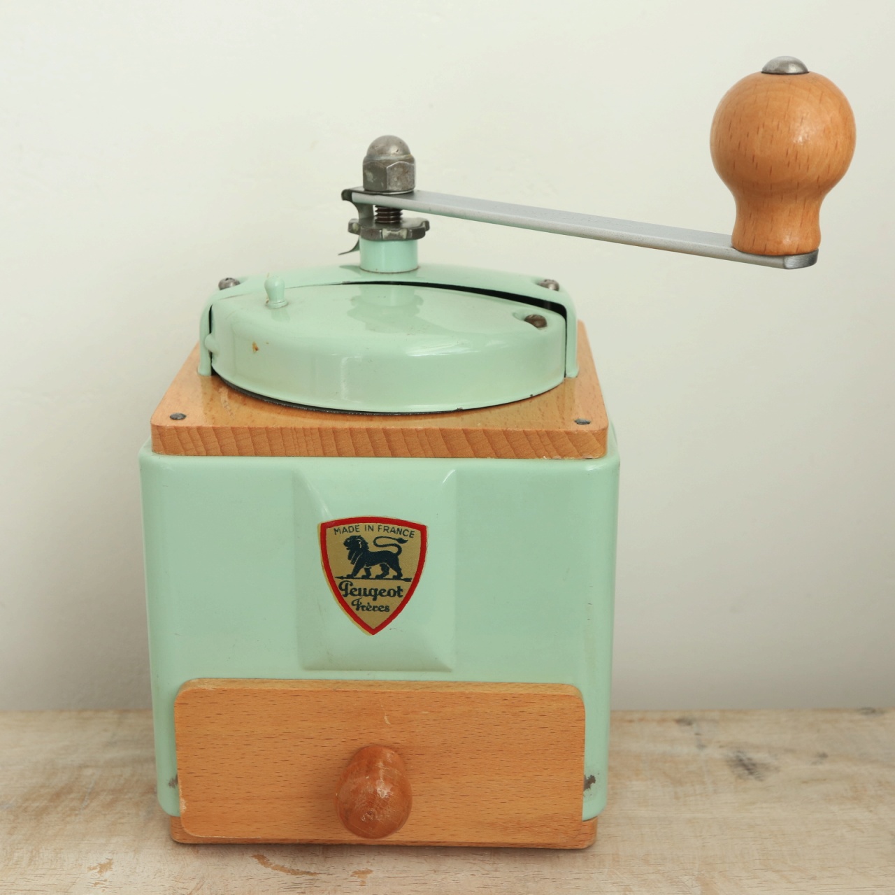プジョー ビンテージ コーヒーミル ミントグリーン PEUGEOT
