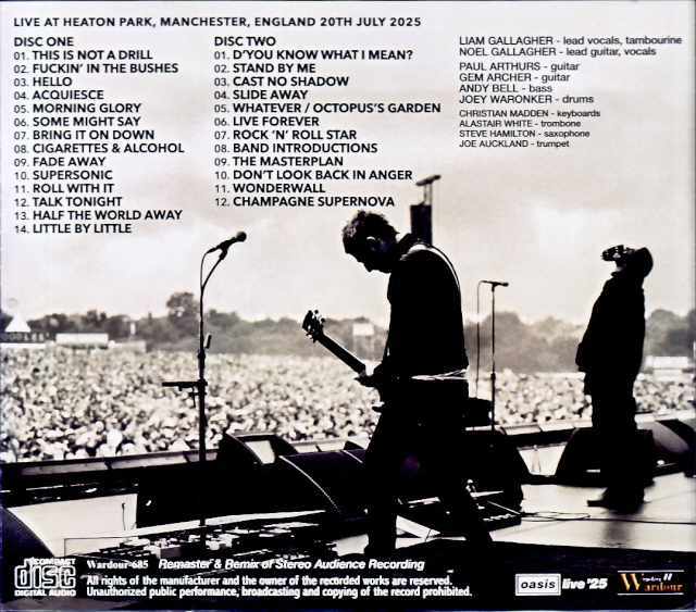 Oasis オアシス/England,UK 07.20.2025 Complete