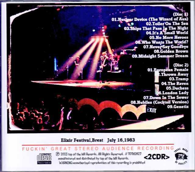 Stranglers ストラングラーズ/France 1983