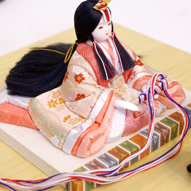 雛人形 吉徳大光 一秀作「心」 木目込み人形 親王平飾り(336-752)